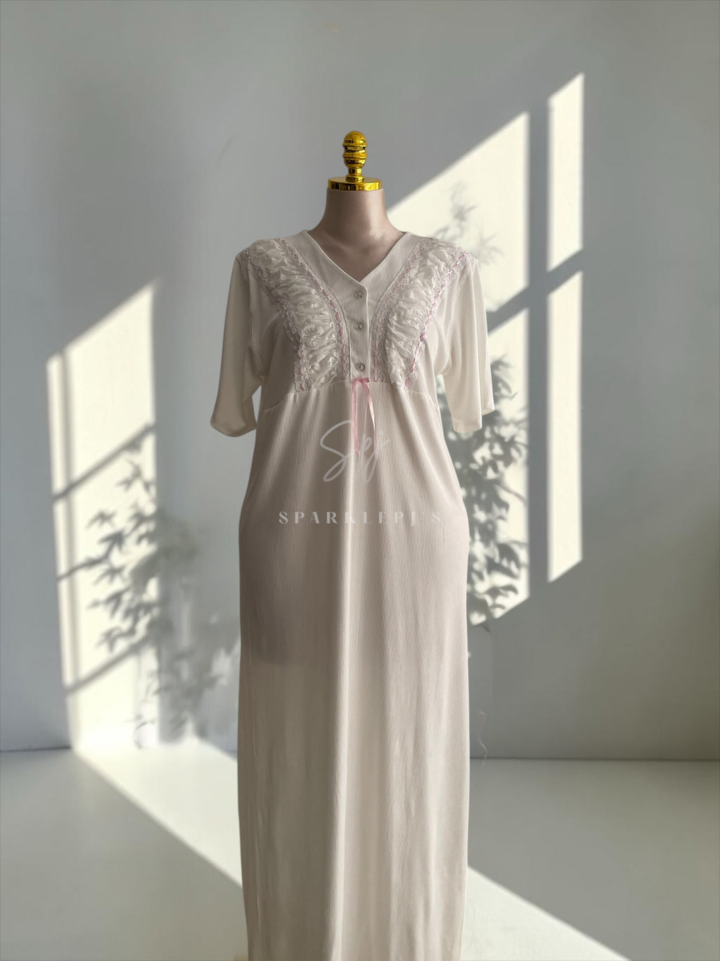 Elegant Ribbon Nightdress