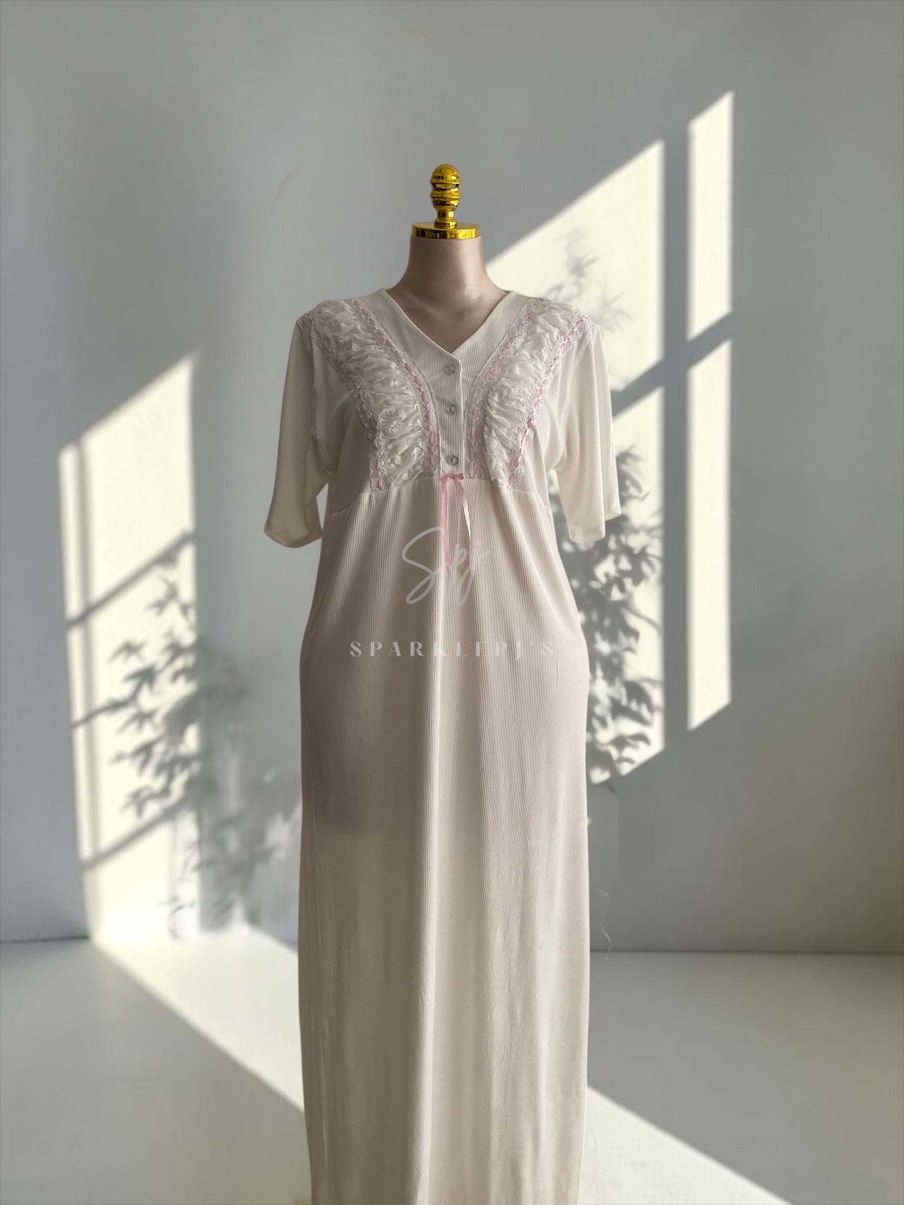 Elegant Ribbon Nightdress