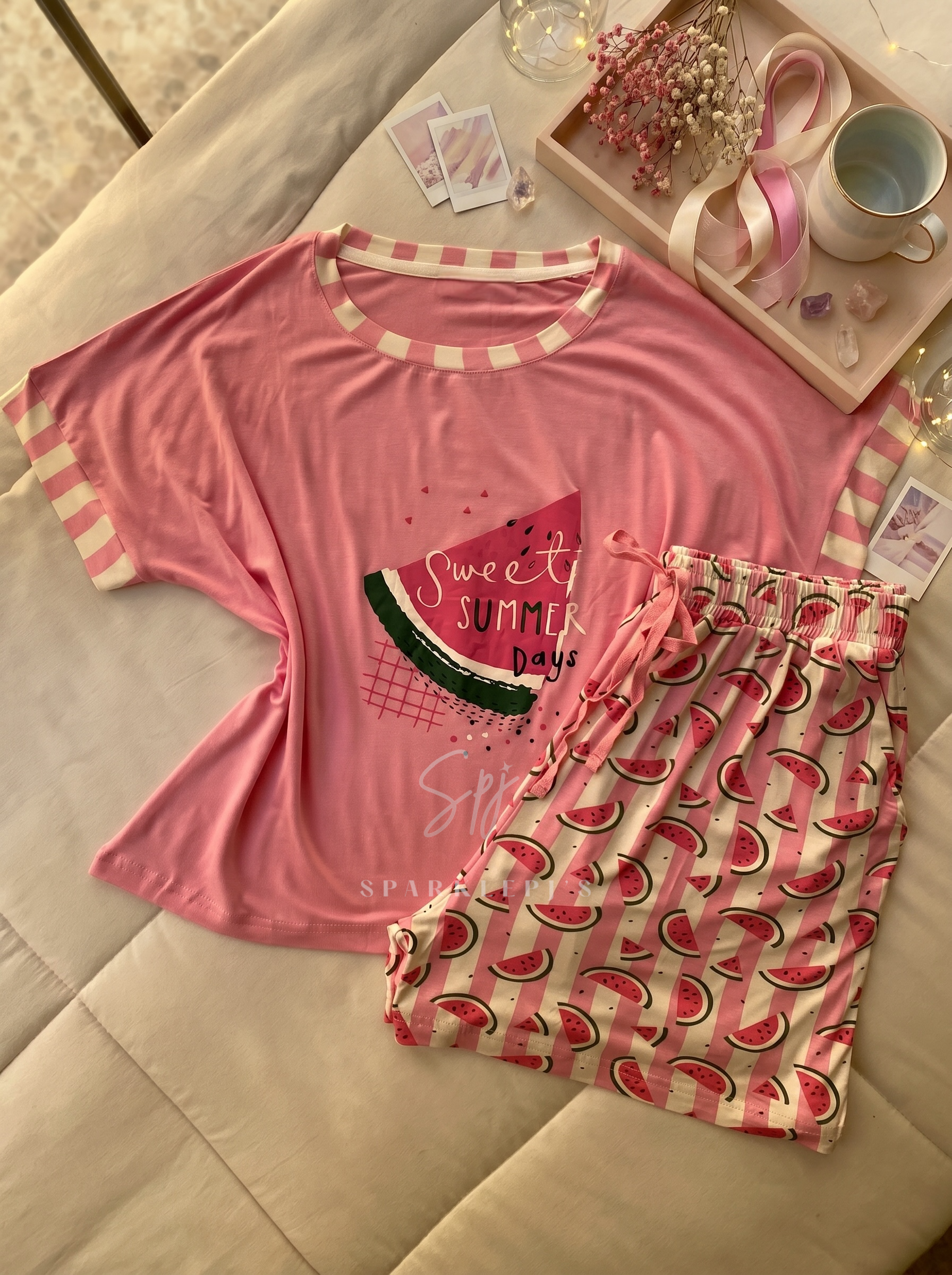 Watermelon Dreams Short Pajama Set