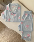 Baby Blue Strawberry Pajama Set