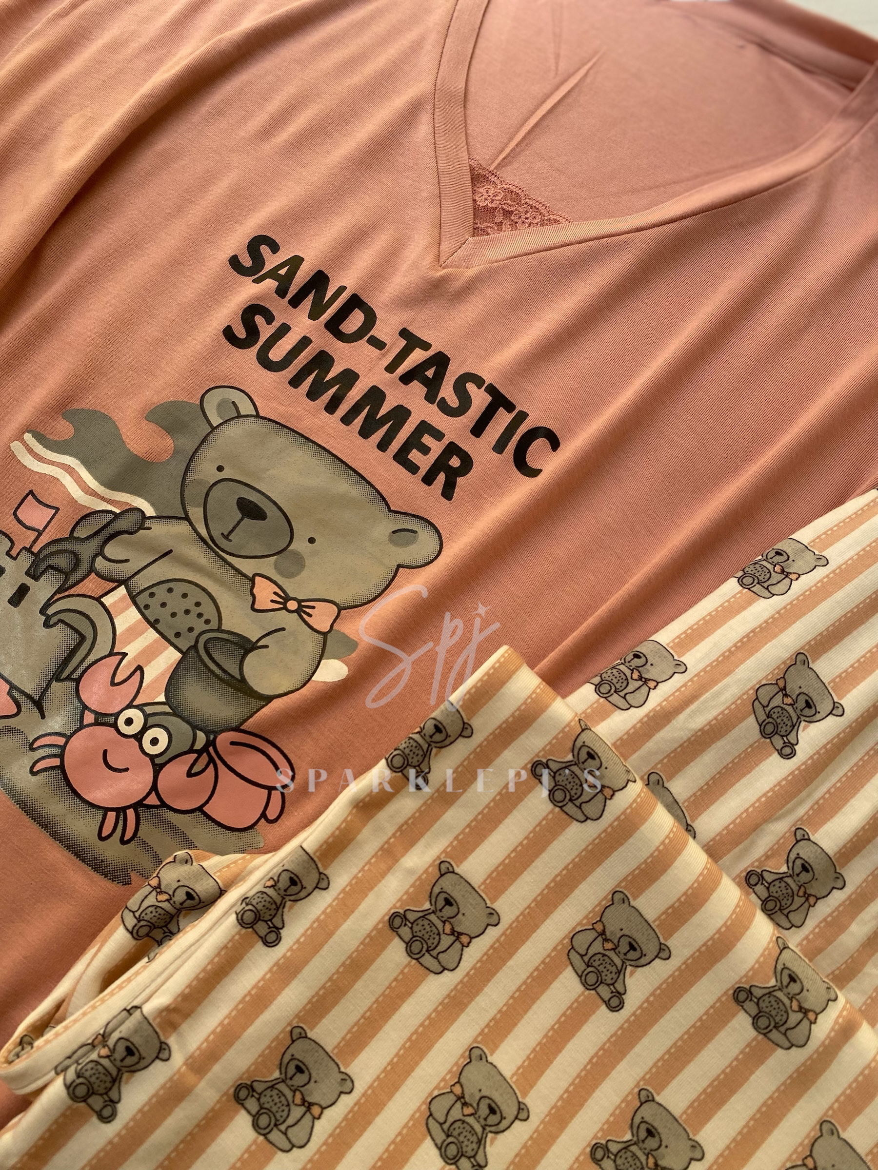 Sand-Tastic Bear Pajama Set