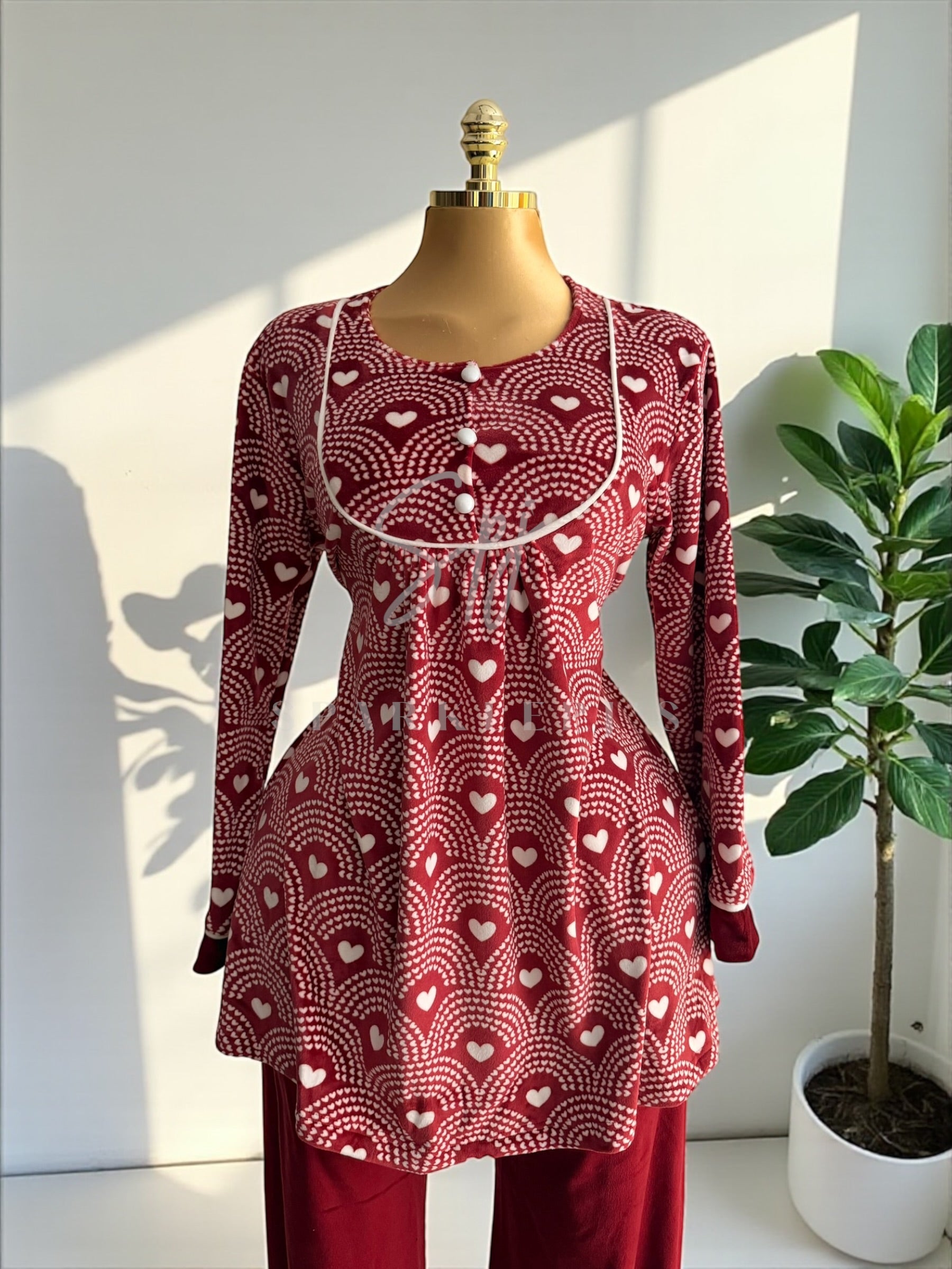 Love Notes Plus Size Pajama Set