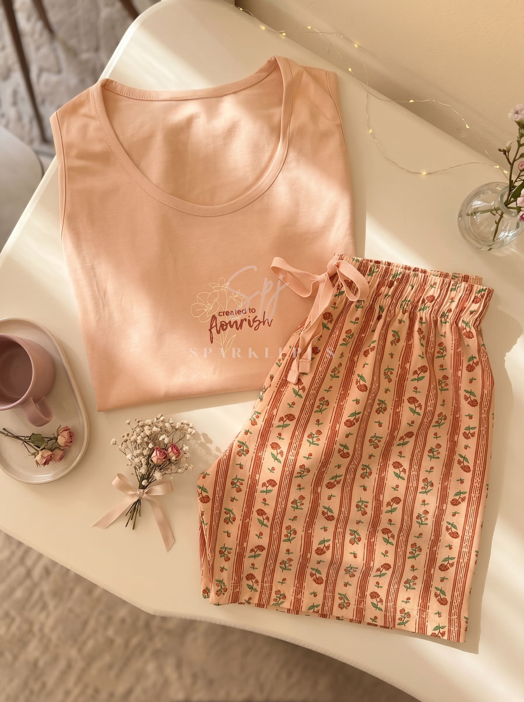Bloom & Relax Short Pajama Set