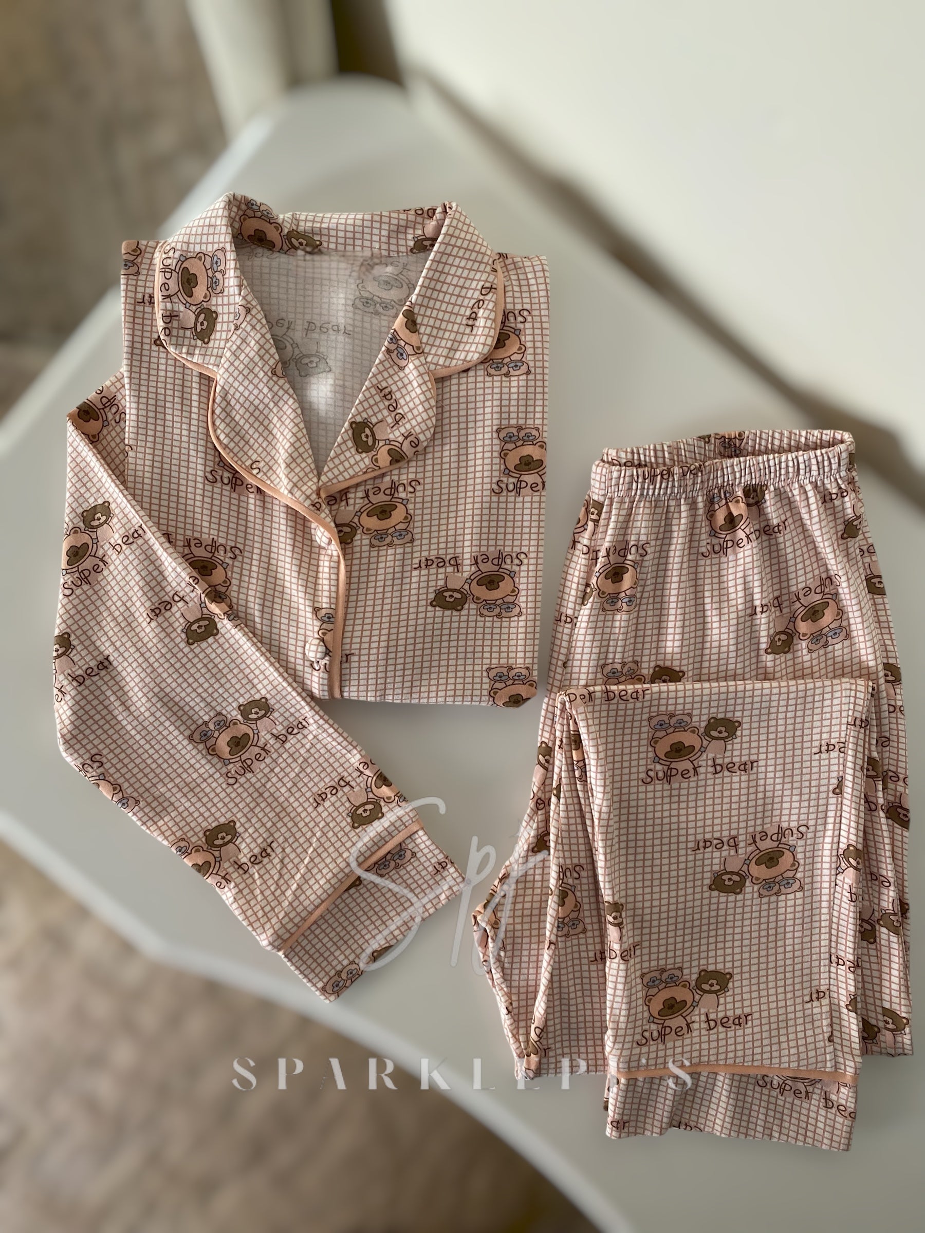 Cute Bear Pajama Set