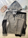 Grey Edge Pajama Set