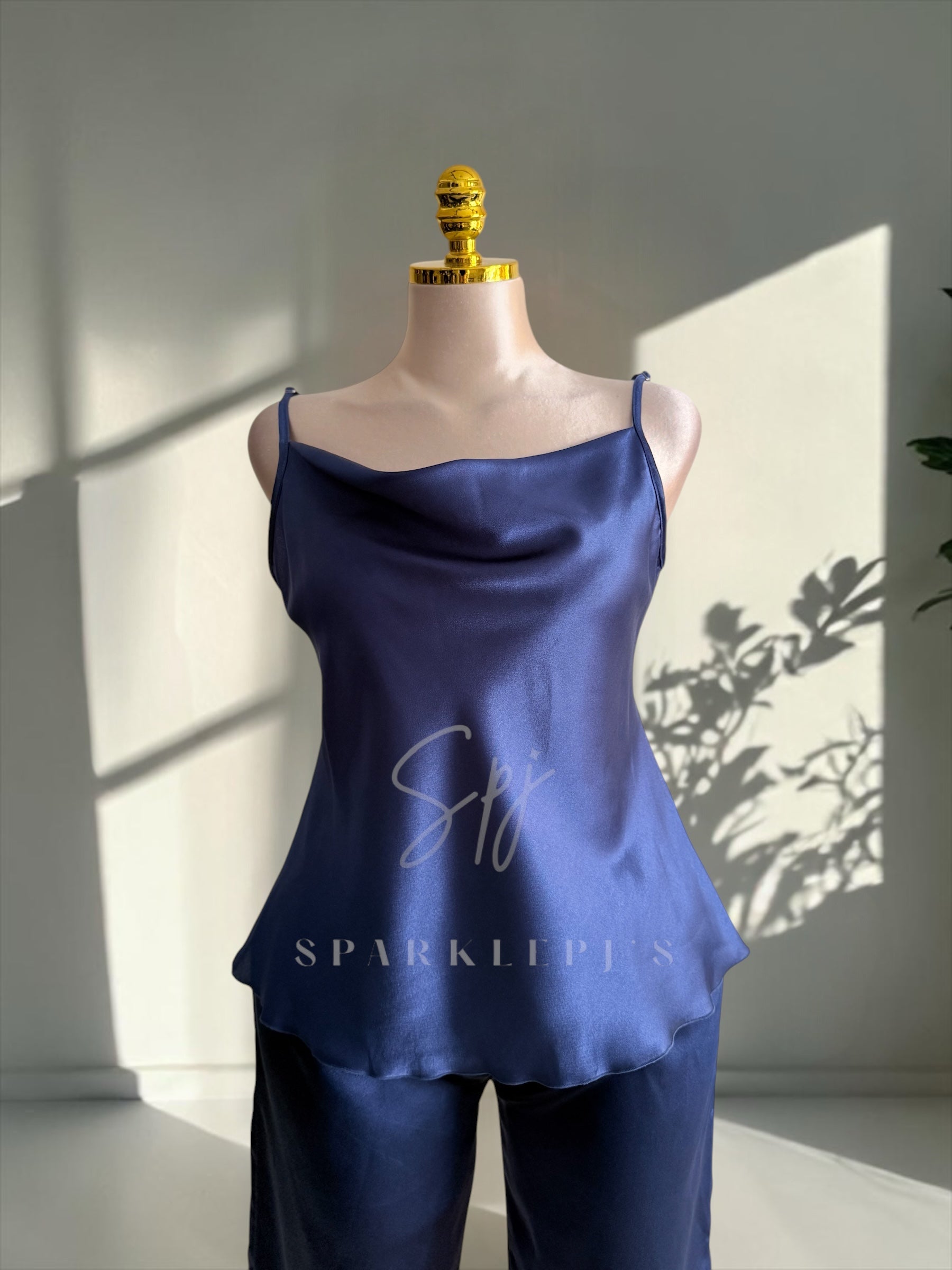 Satin Two-Piece Pajama Set