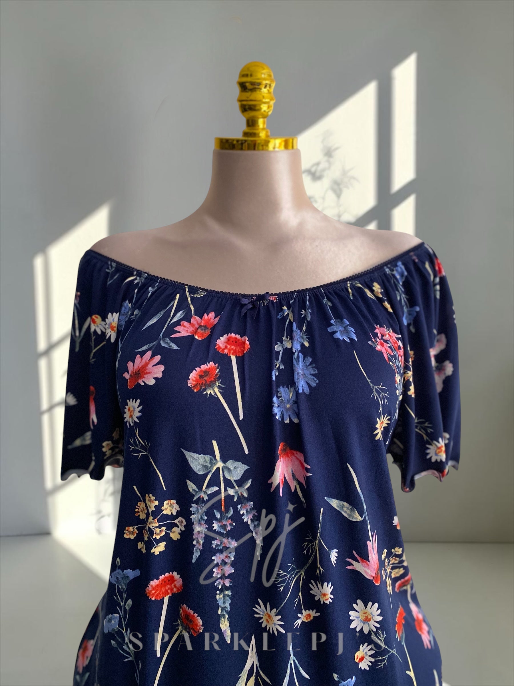 Floral Maxi Dress (Off-Shoulder)