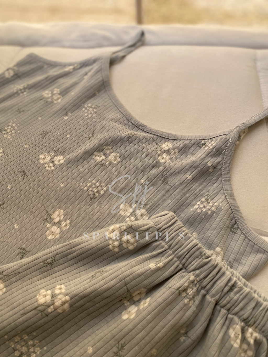 Soft Bloom Ribbed Short Pajama Set