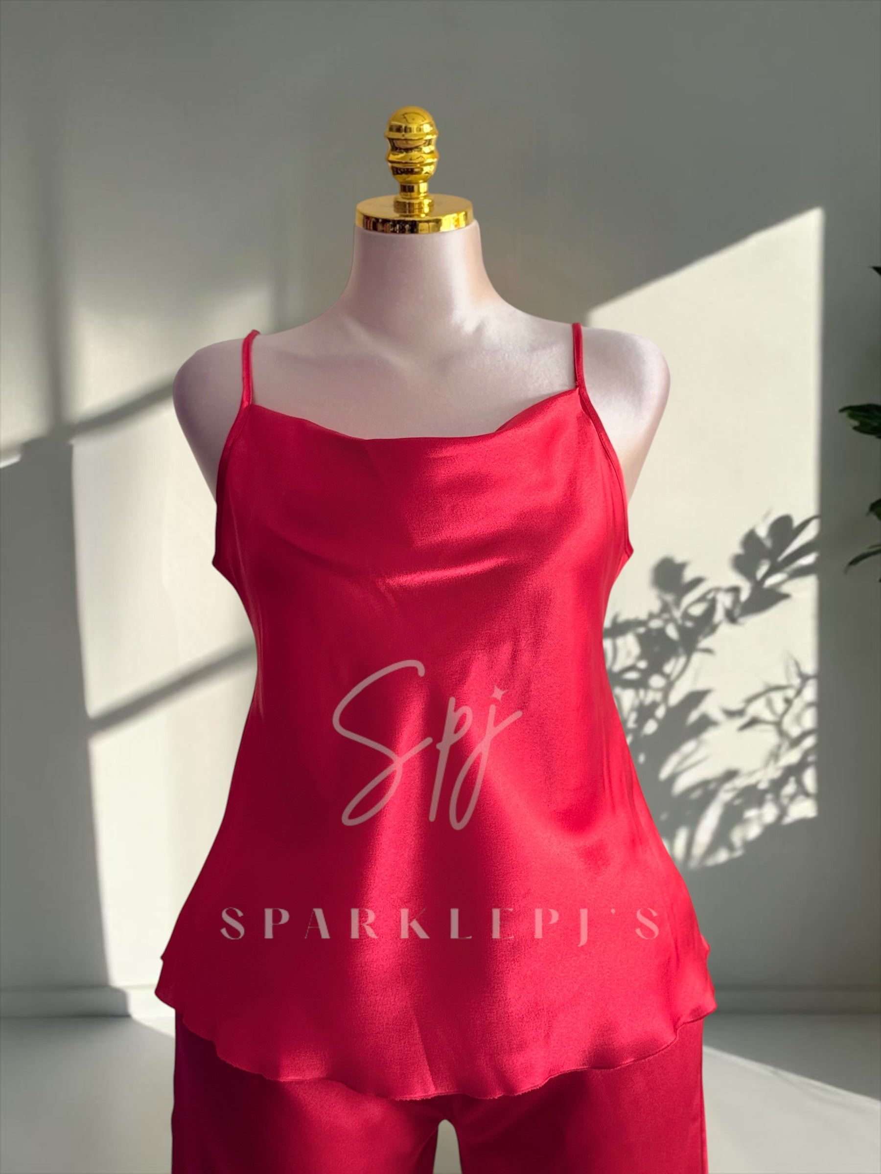 Satin Two-Piece Pajama Set