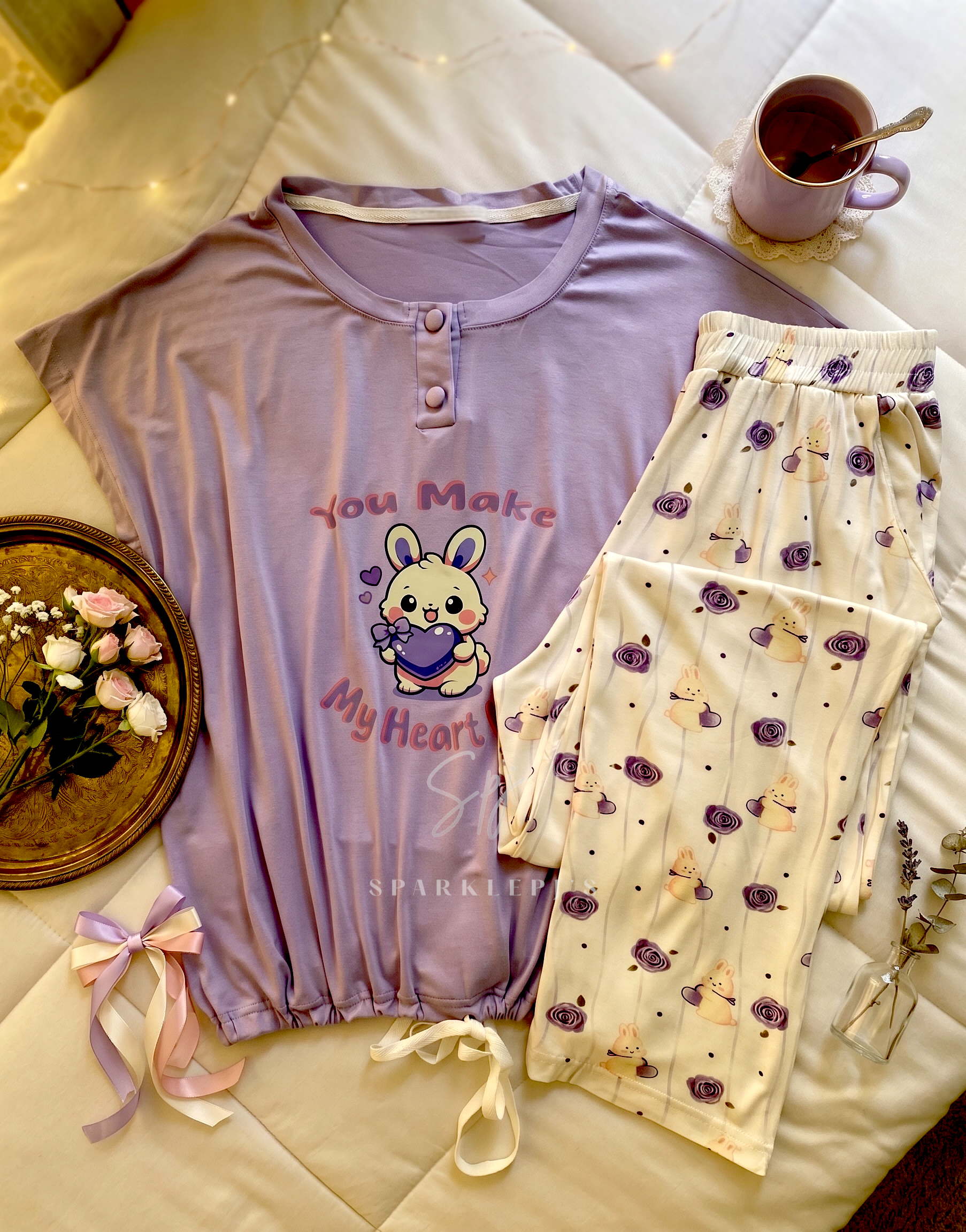 Sweet Heart Bunny Pajama