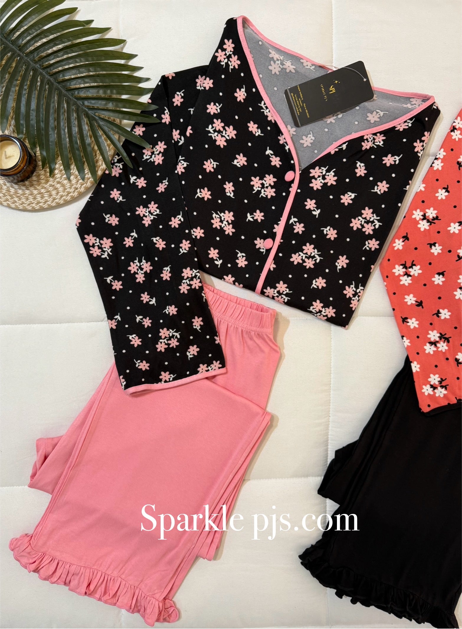 Midnight blossom pajamas