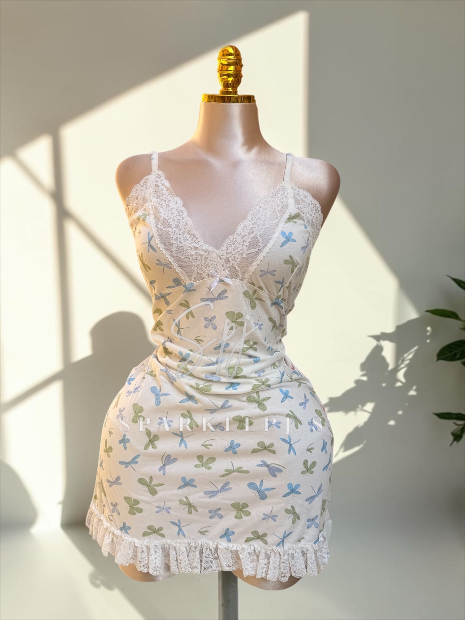 Butterfly Lace Nightdress