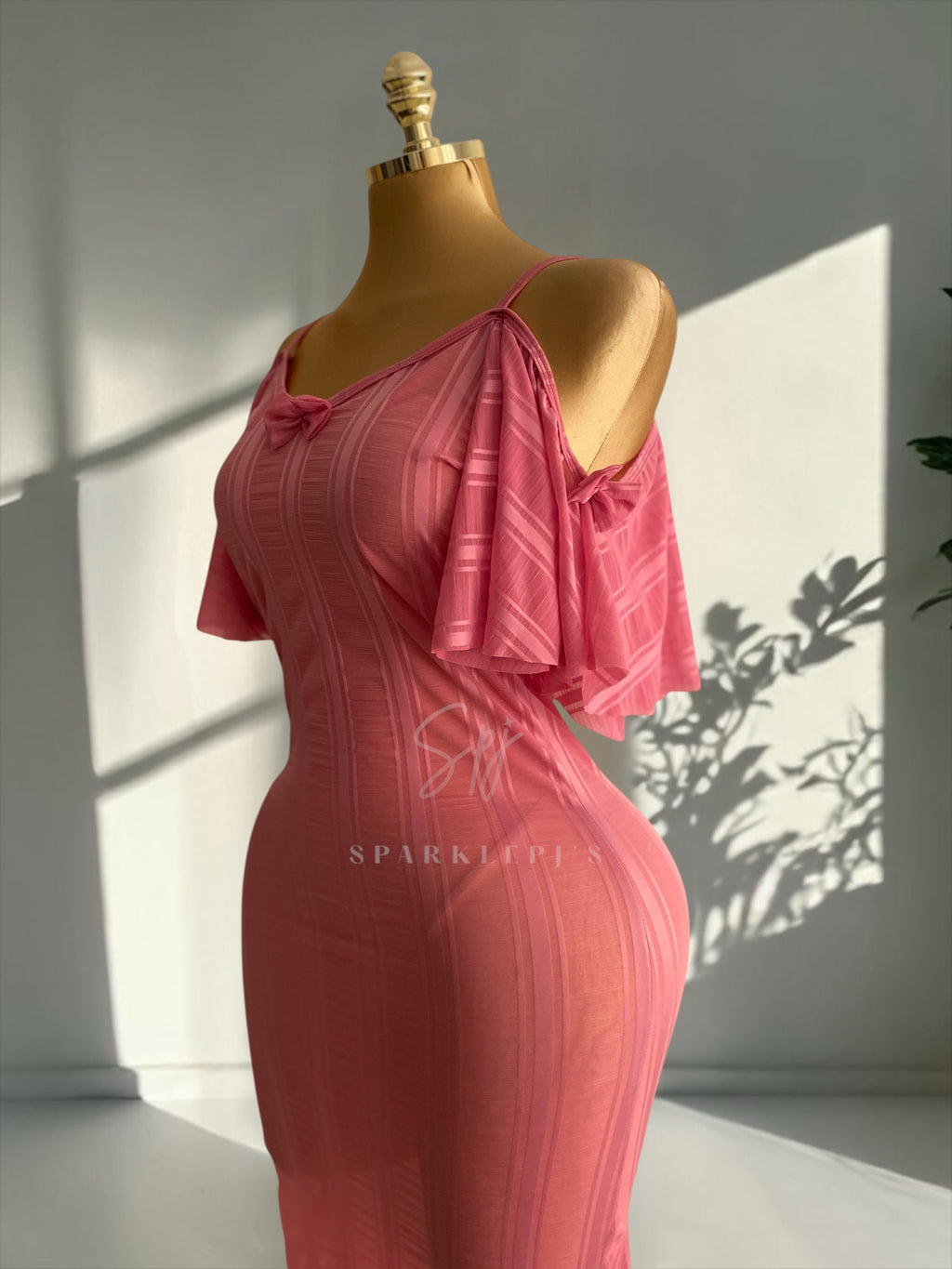 Elegant Side-Shoulder Nightdress