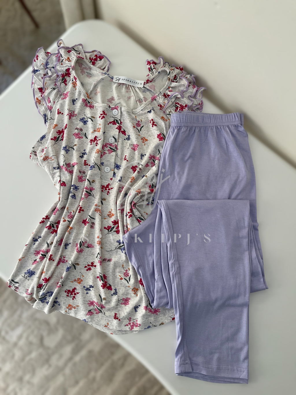 Cute Bloom Pajama Set