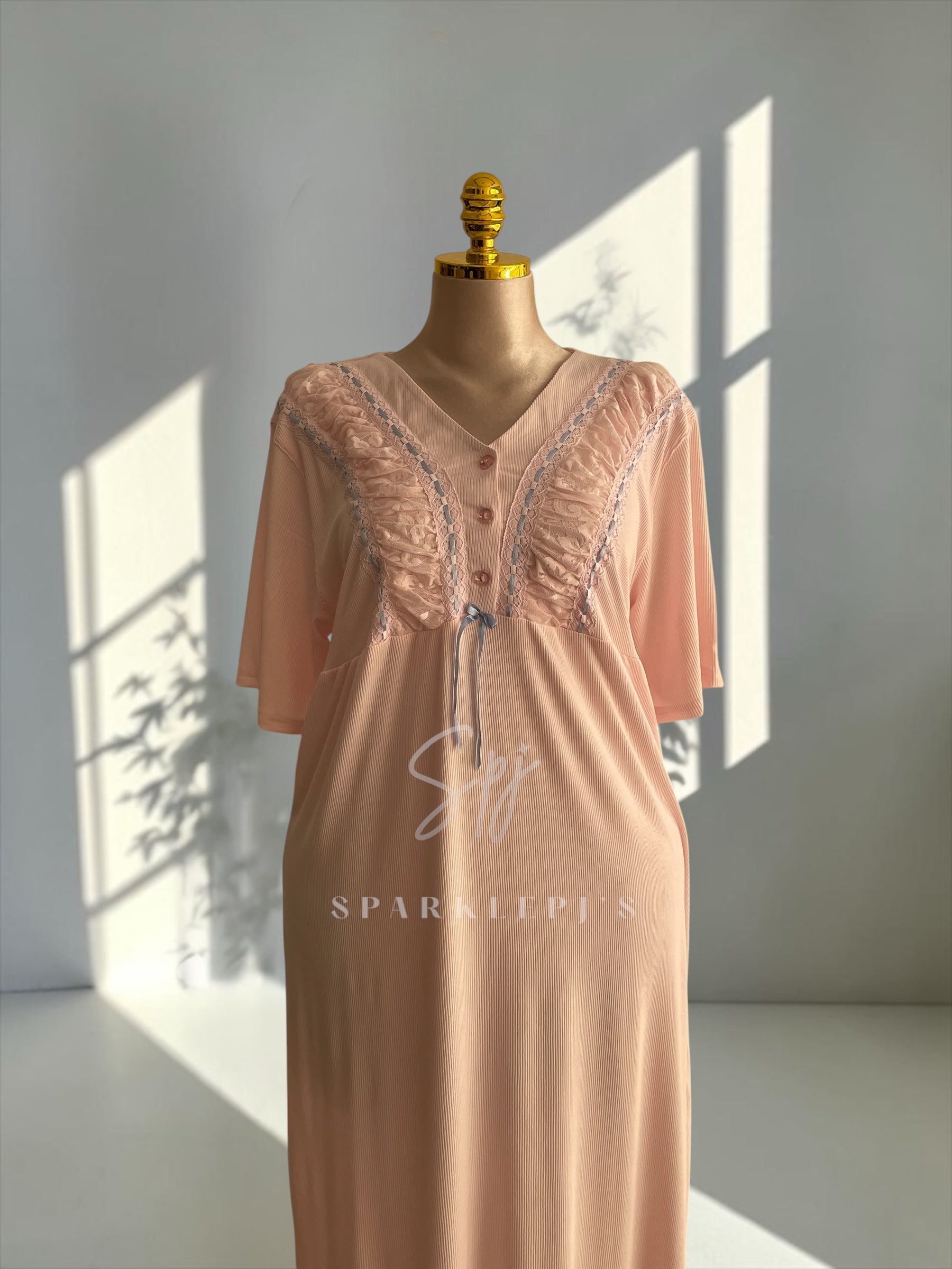 Elegant Ribbon Nightdress