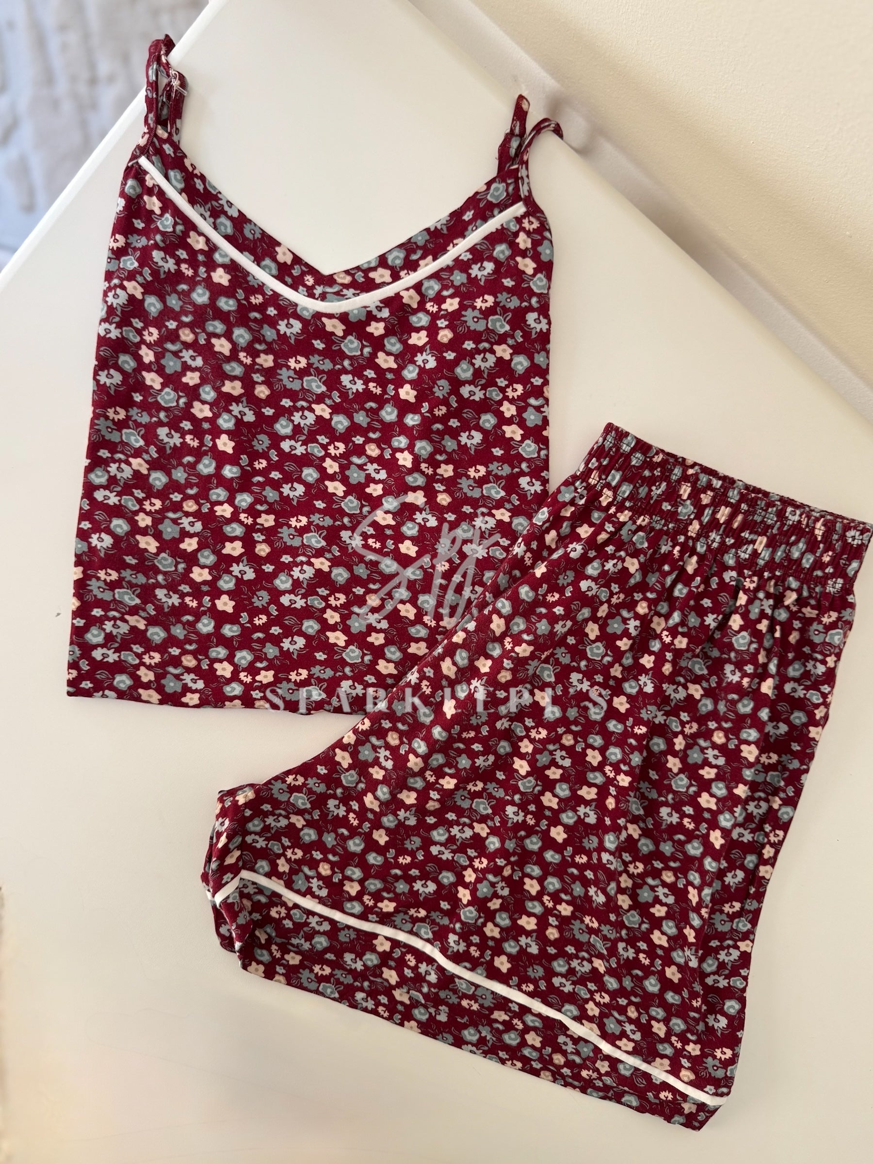 Midnight Flowers Short Set