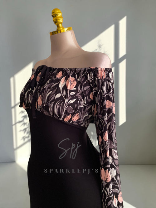 Bloom Off-Shoulder Maxi Dress
