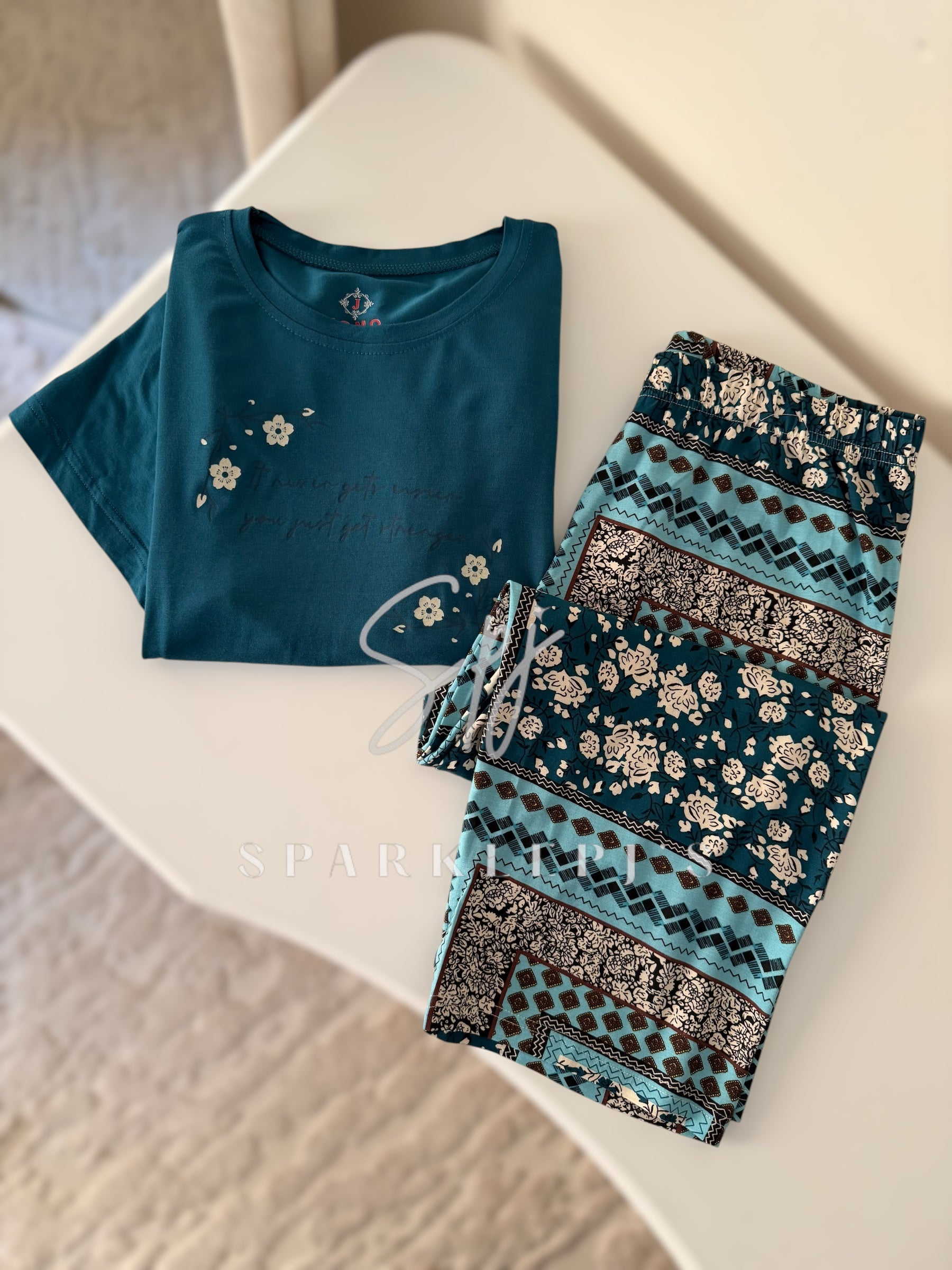 Pattern Breeze Bermuda Pj Set
