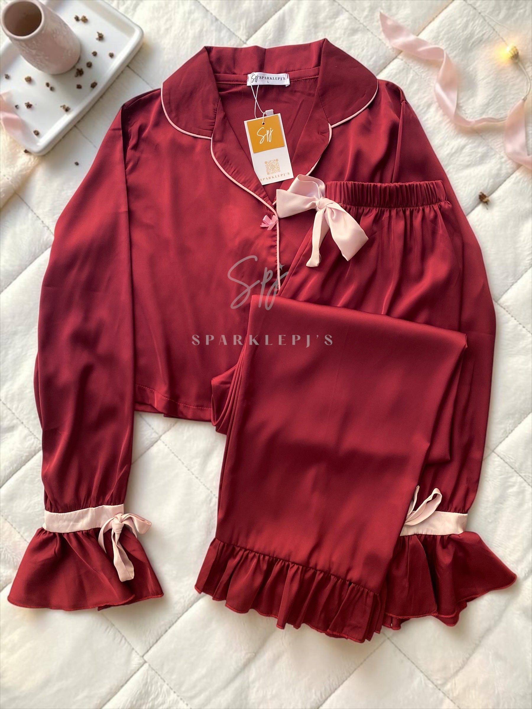 Satin Elegance Pajama Set