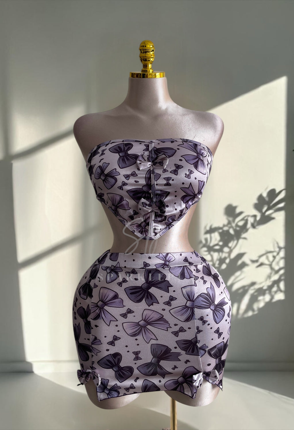 Lavender Bow Set