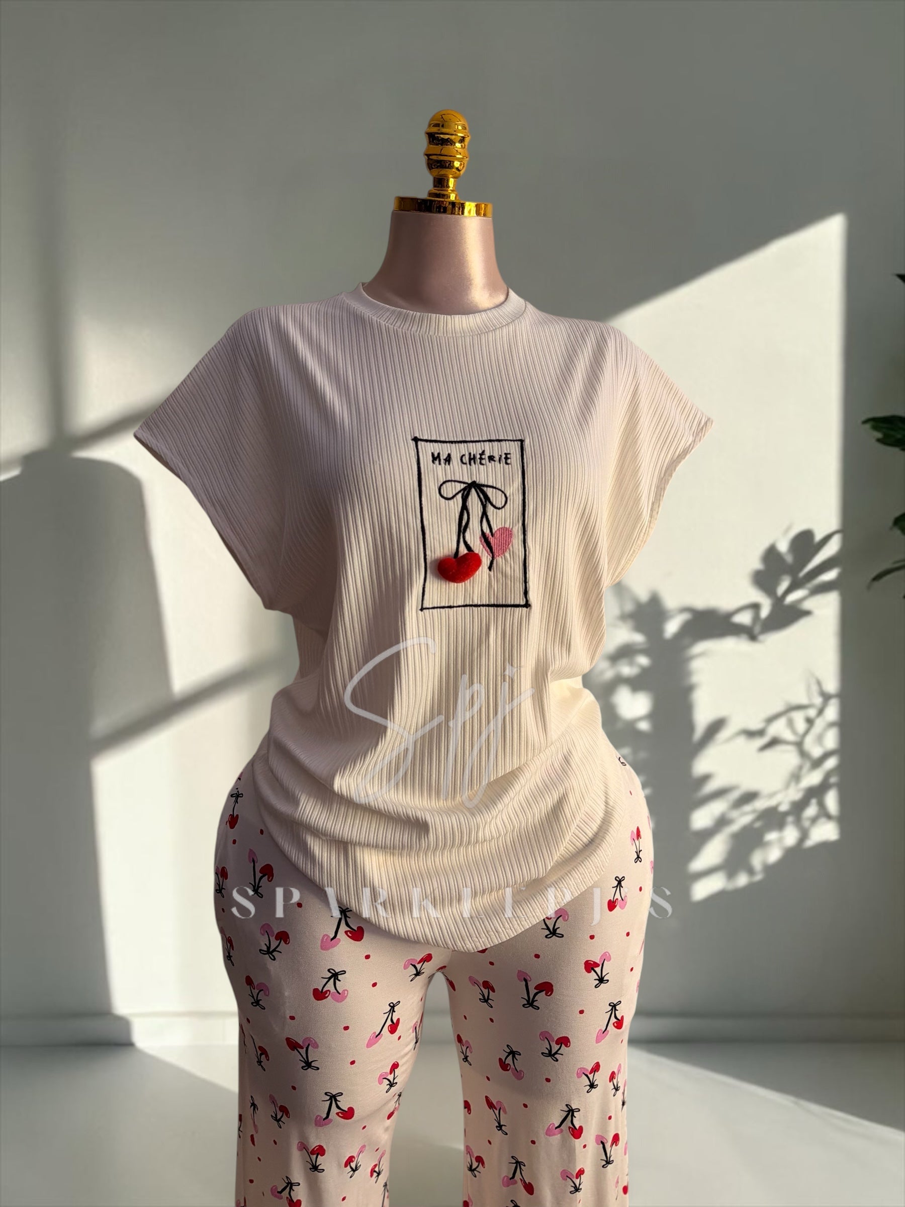 Cherry Love Pajama Set