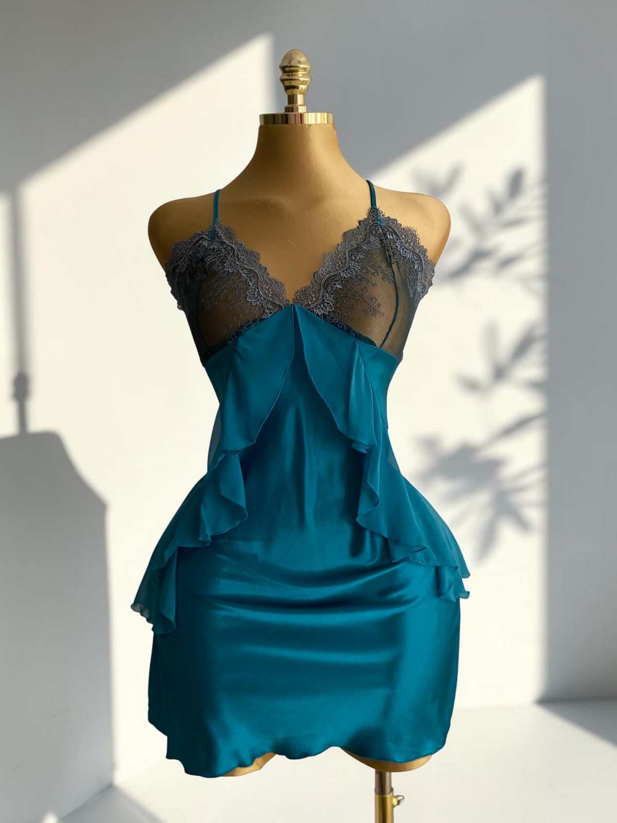 Layal Lace-Up Satin Set