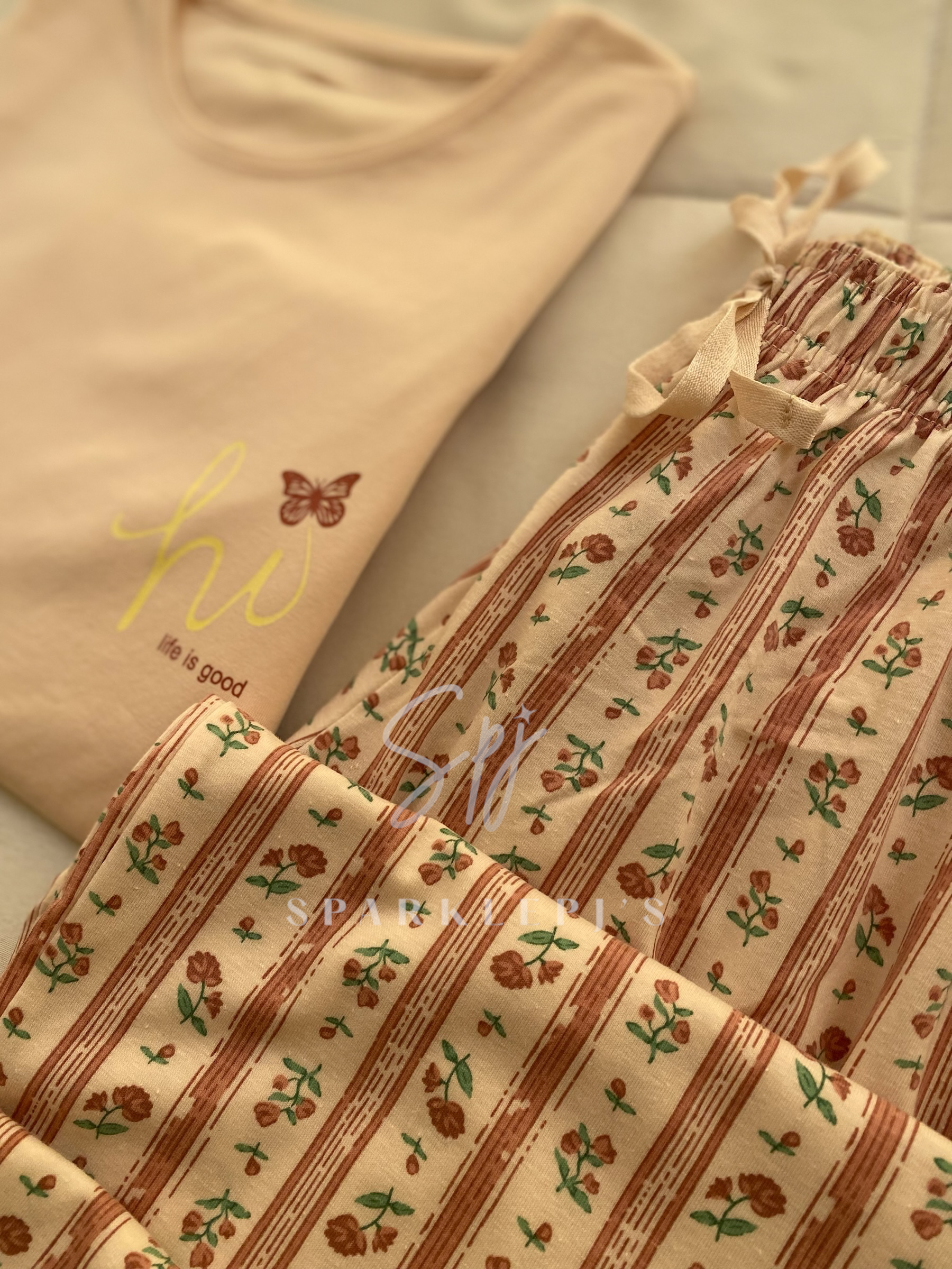 Butterfly Bliss Pajama Set (Long-Pants)