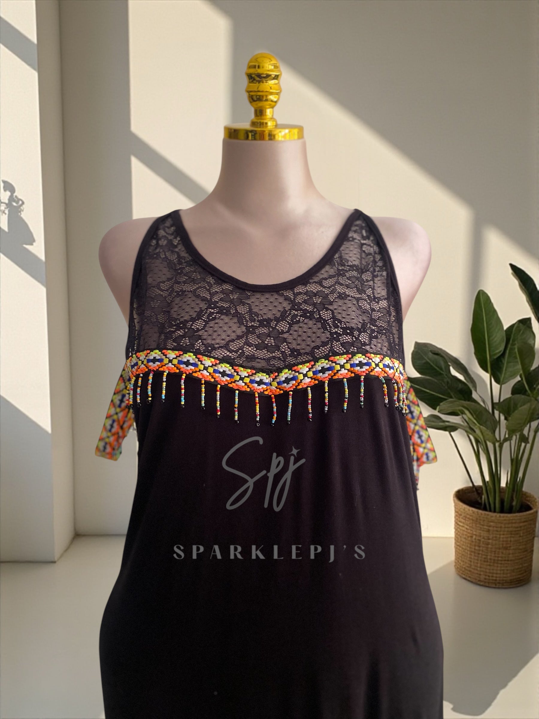 Black lace Nightdress