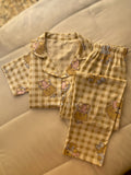 Teddy Check Pajama Set