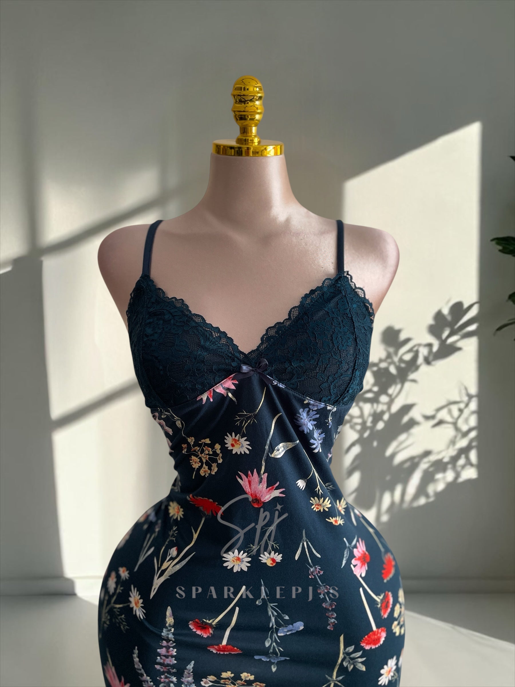 Floral Night Mini Dress