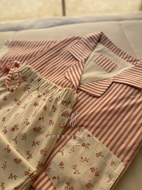 Bloom Stripe Lounge Set