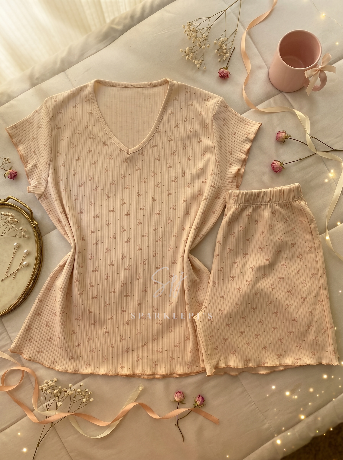 Sweet Bow Pajama Set