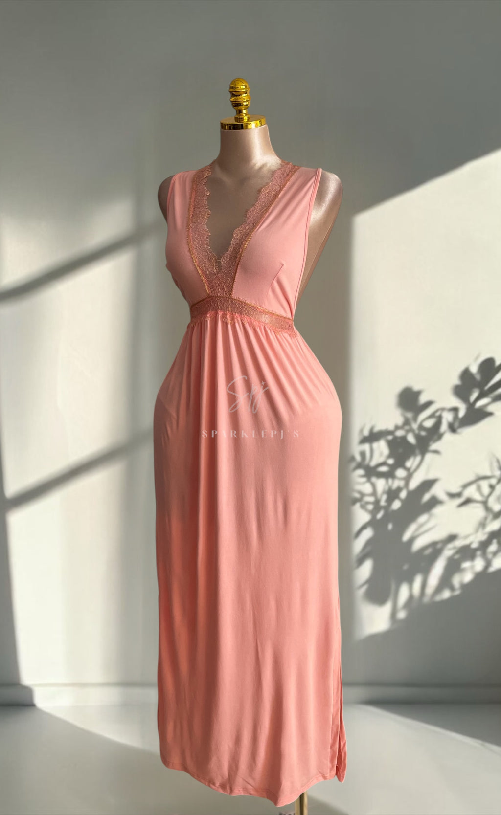 Dreamy Lace Long Nightshirt