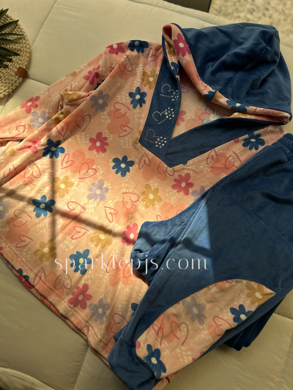 Cute Bloom Hoodie Set