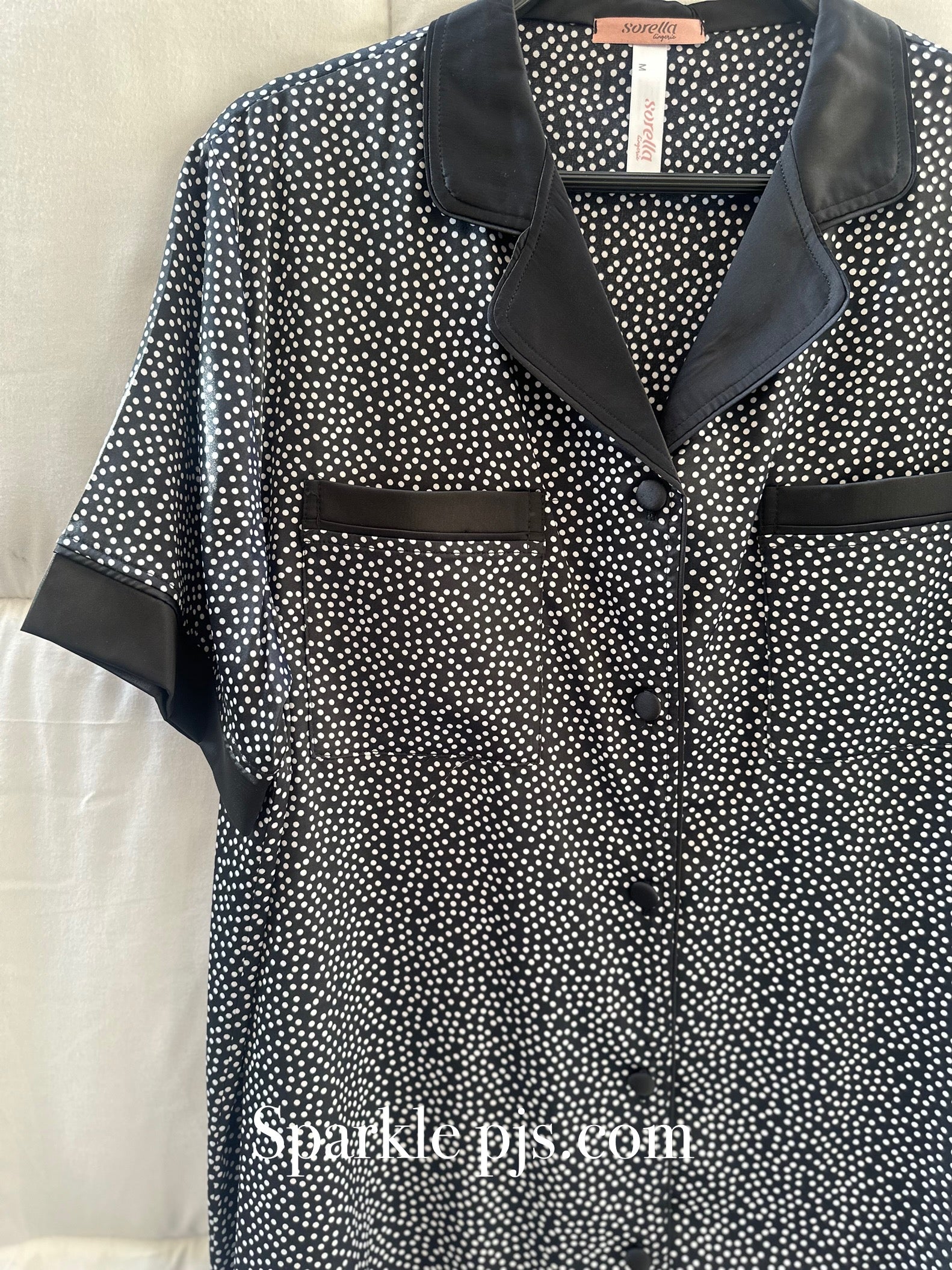 Dots Satin nightshirt