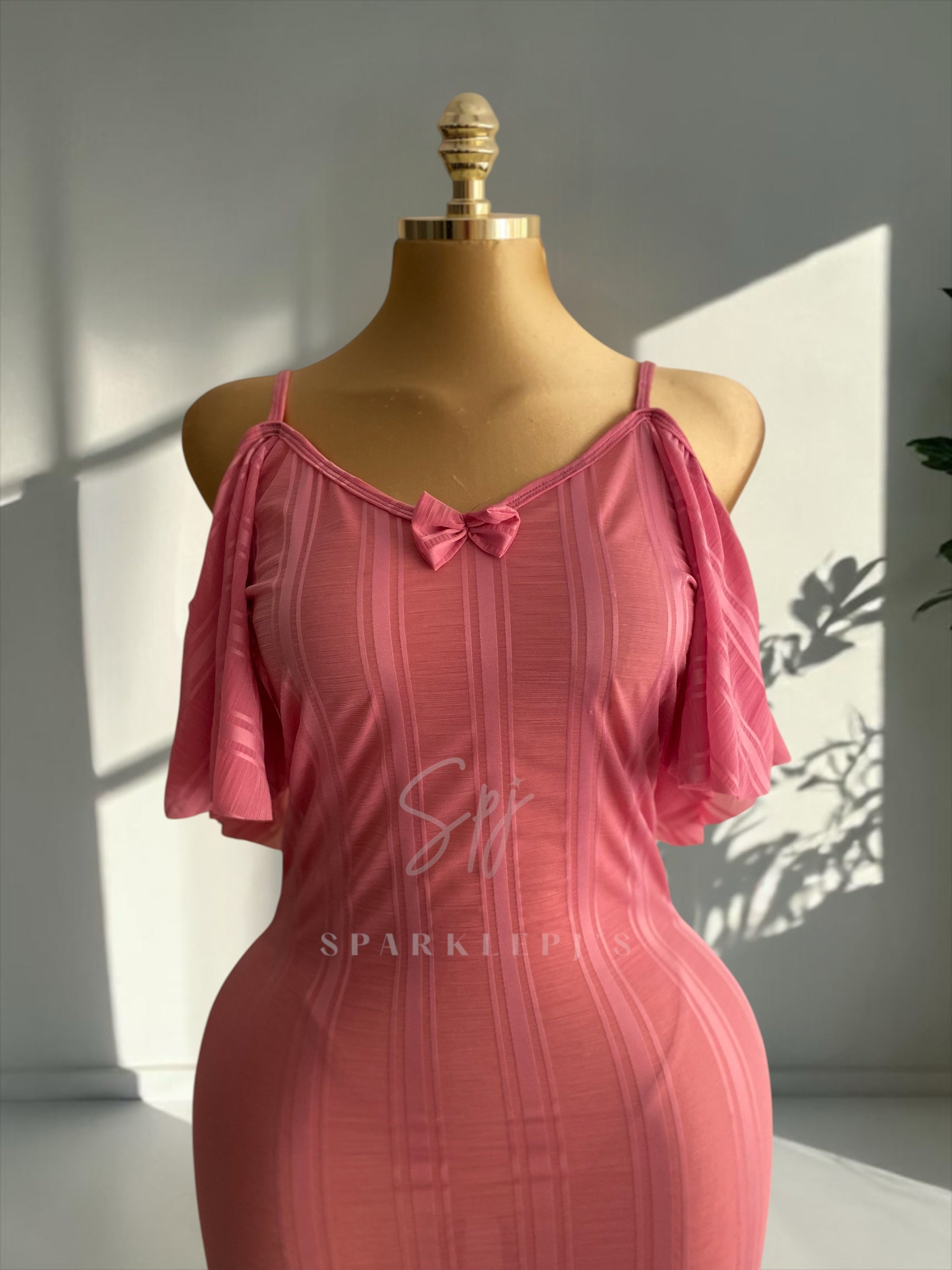 Elegant Side-Shoulder Nightdress