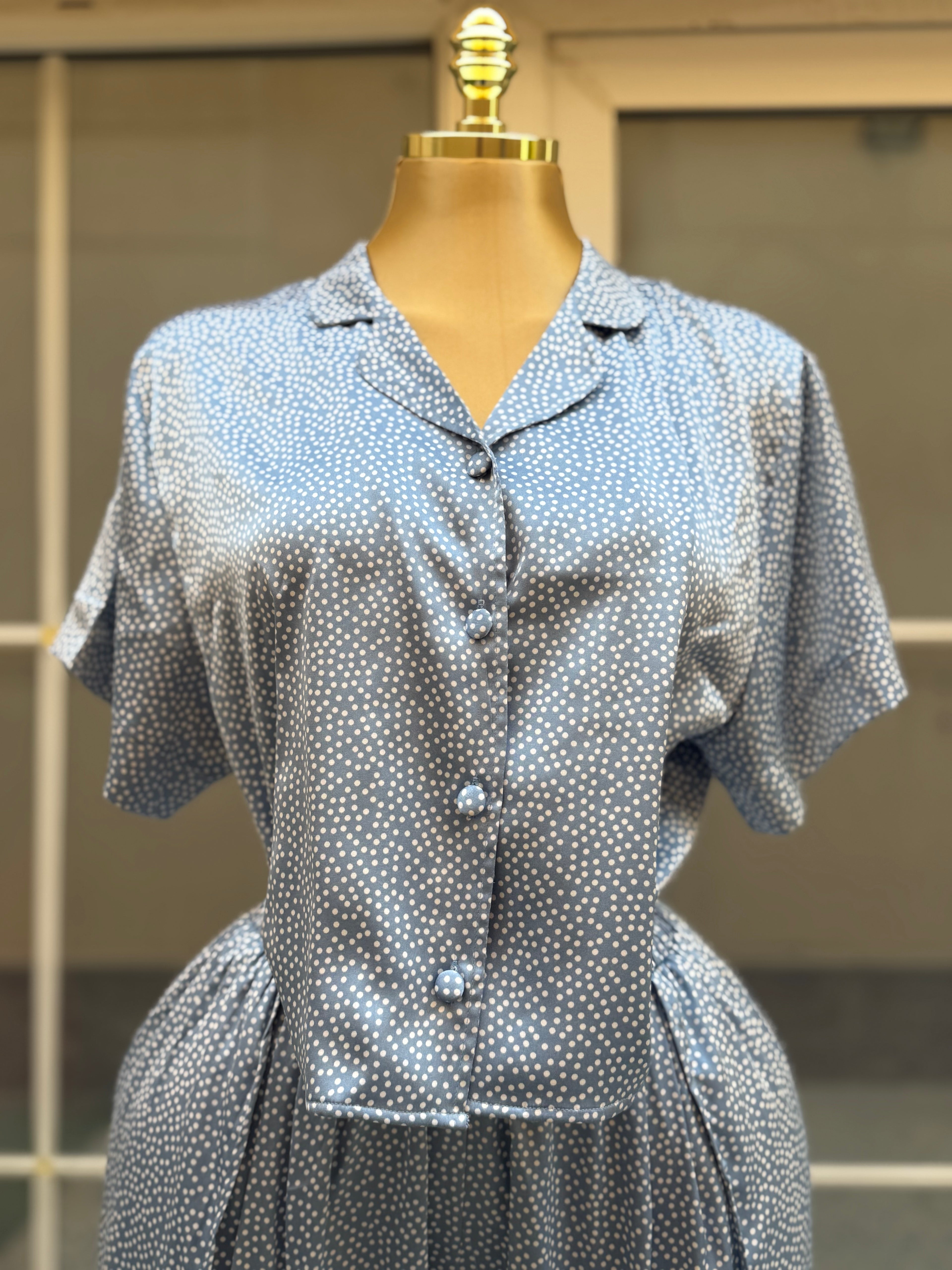 Satin Dots Half-sleeves pyj