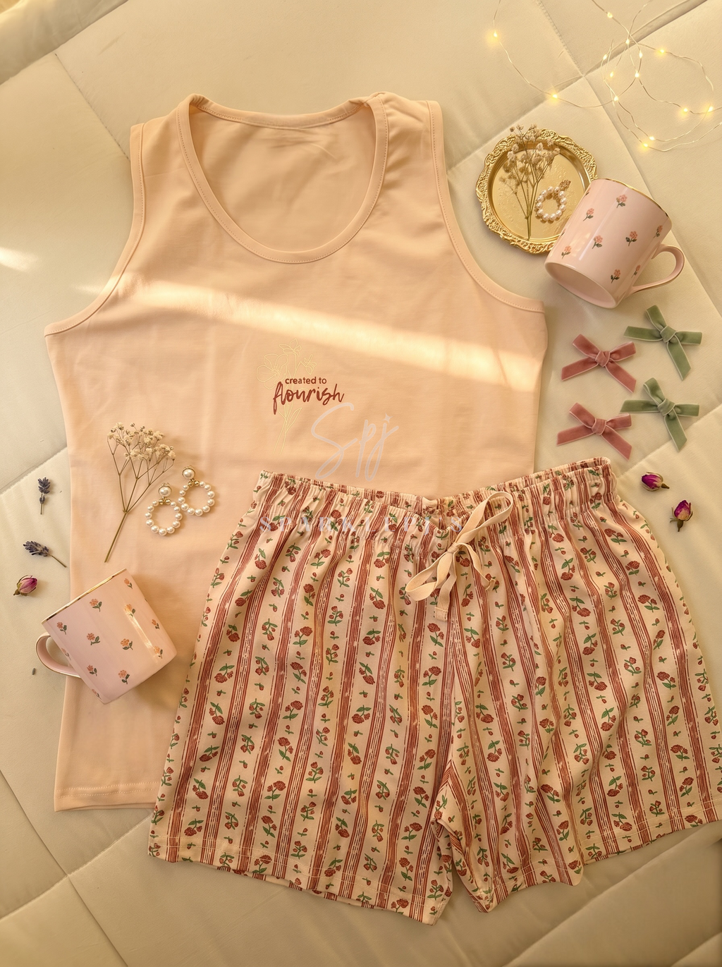 Bloom & Relax Short Pajama Set