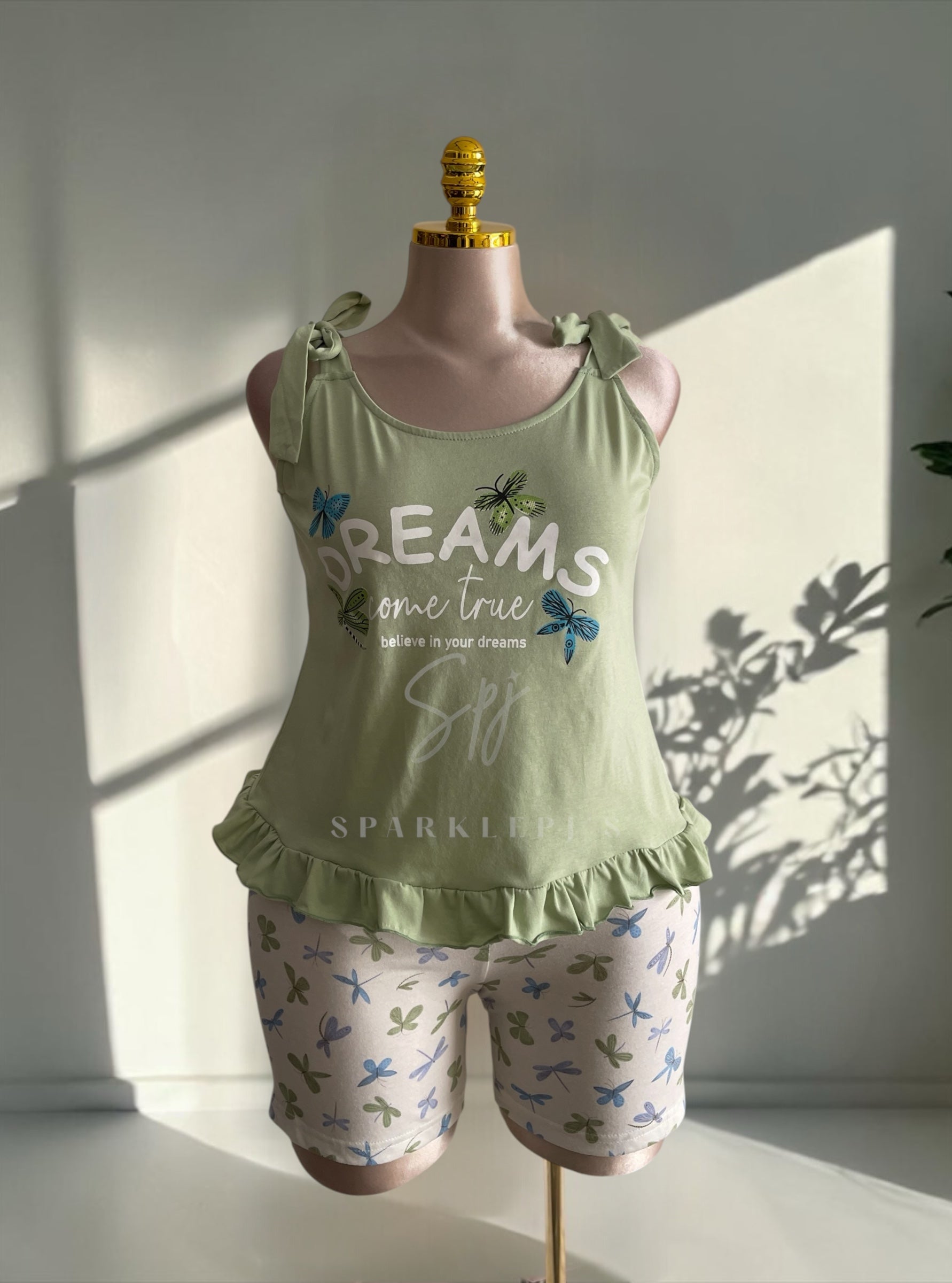 Dreamy Butterfly Shorts Set