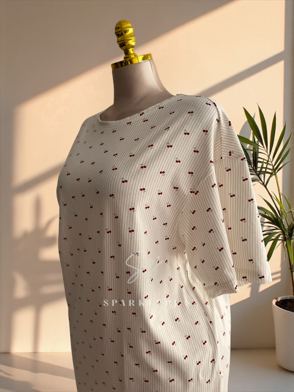 Cherry Dreams Short Nightshirt