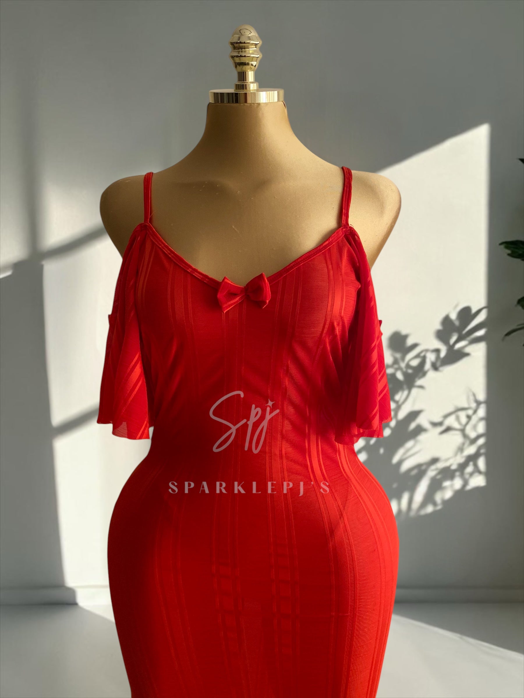 Elegant Side-Shoulder Nightdress