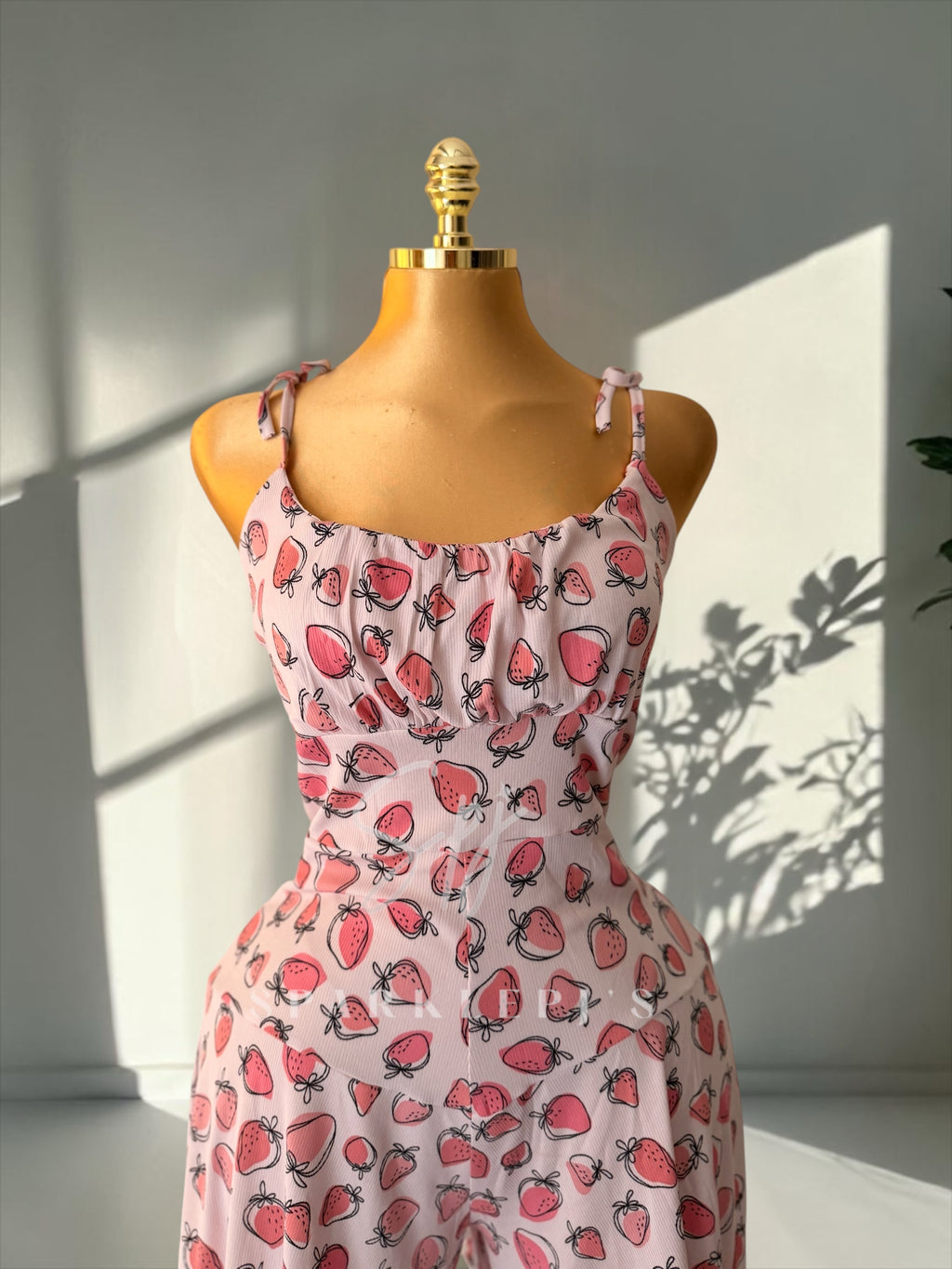 Cozy Strawberry Jumpsuit
