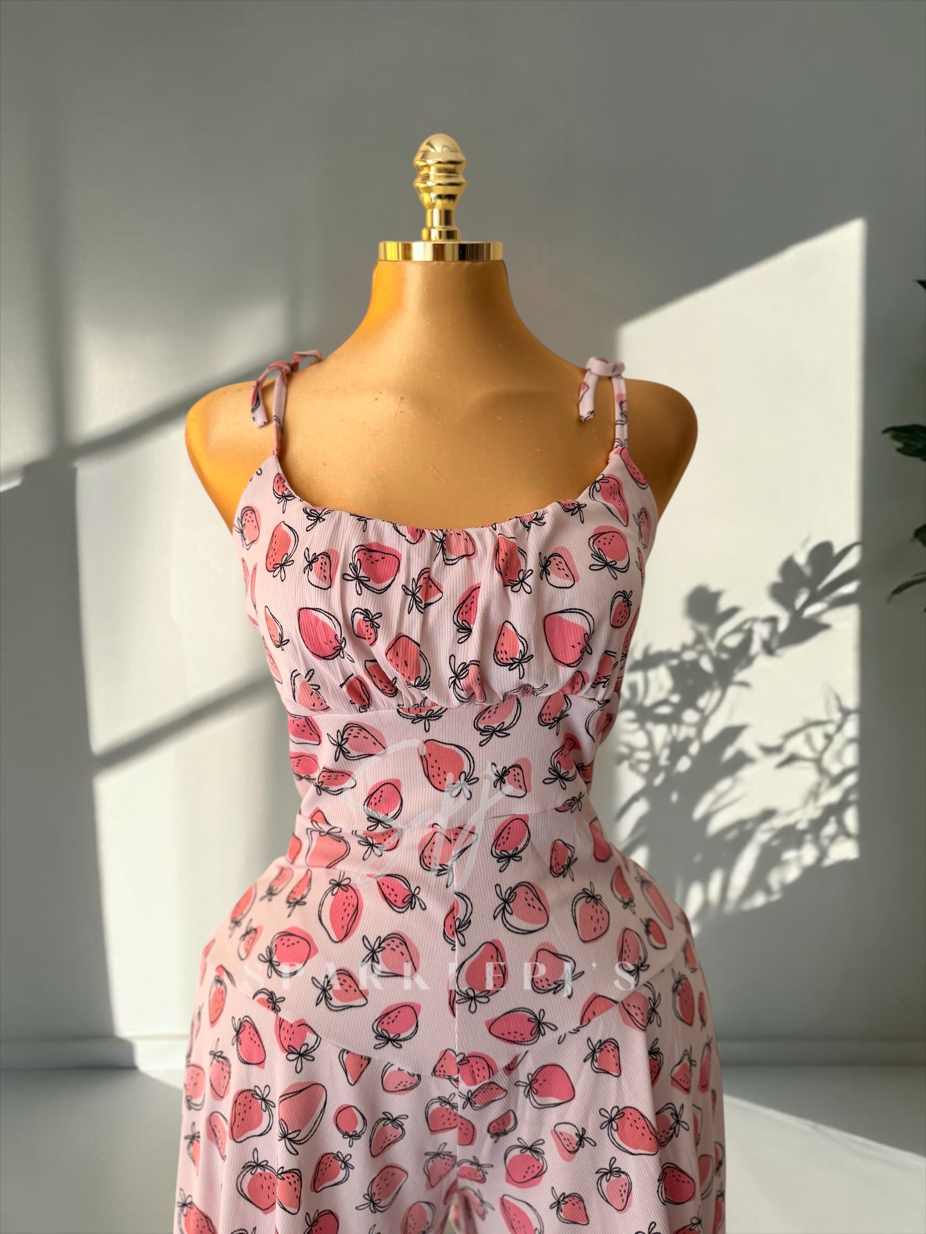 Cozy Strawberry Jumpsuit