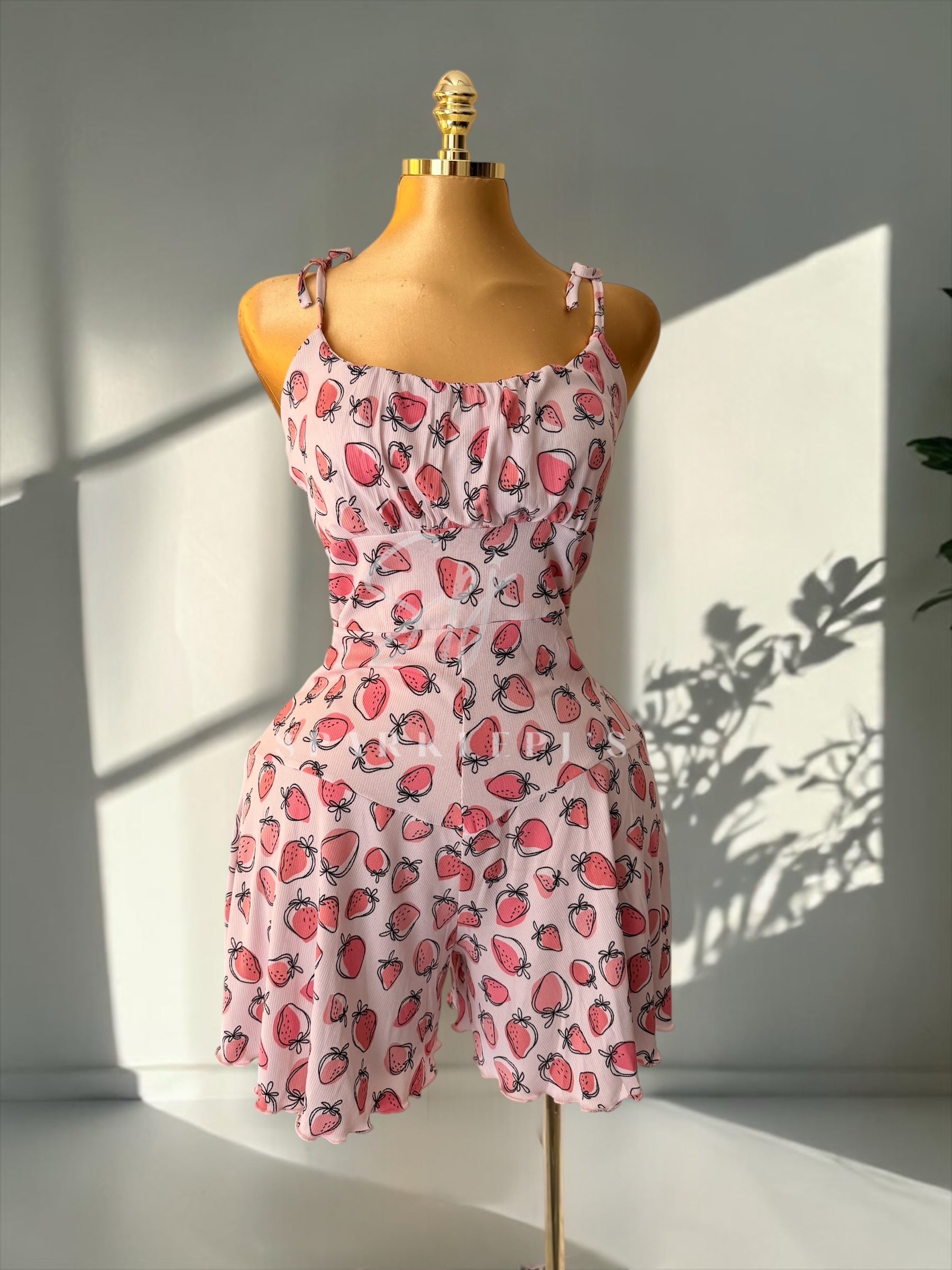 Cozy Strawberry Jumpsuit