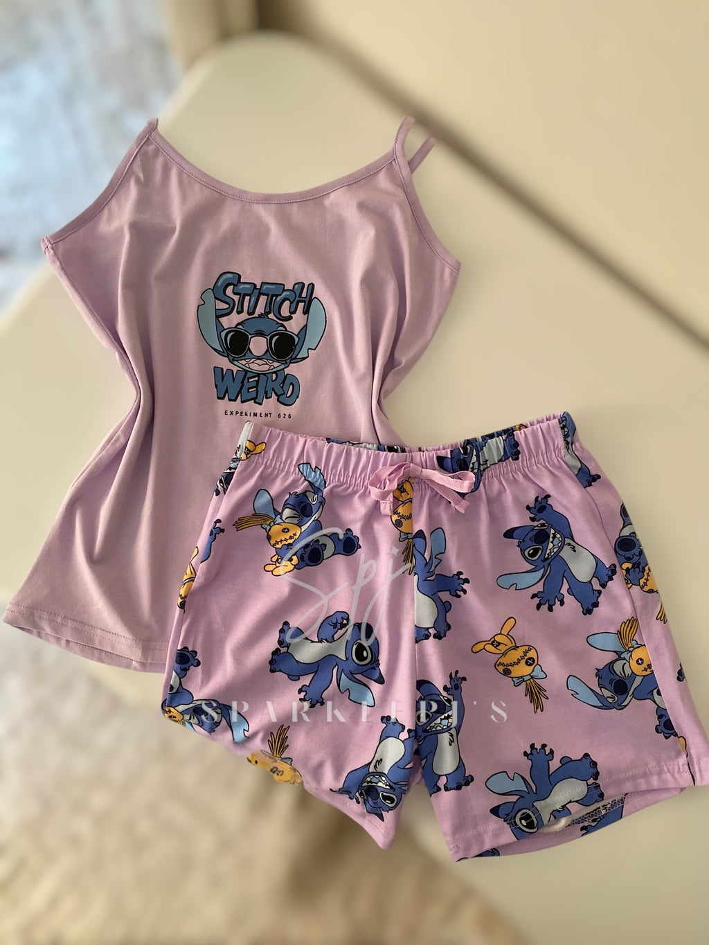 Stitch Cute Short Pajama Set