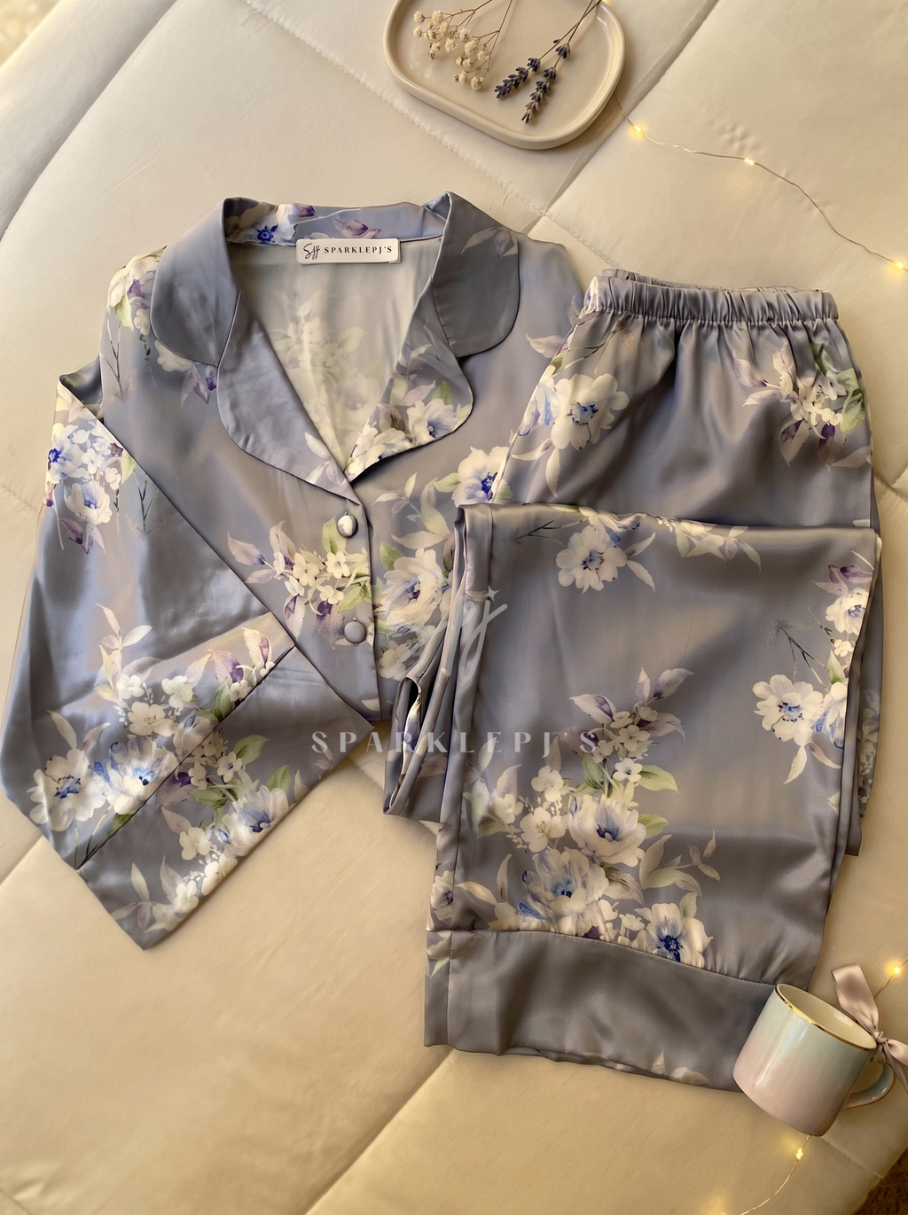 Blossom Satin Pajama Set