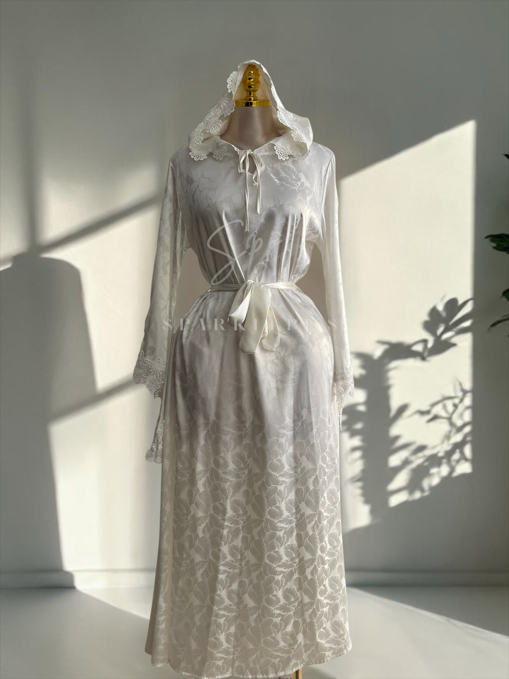 Floral Satin Lounge Abaya