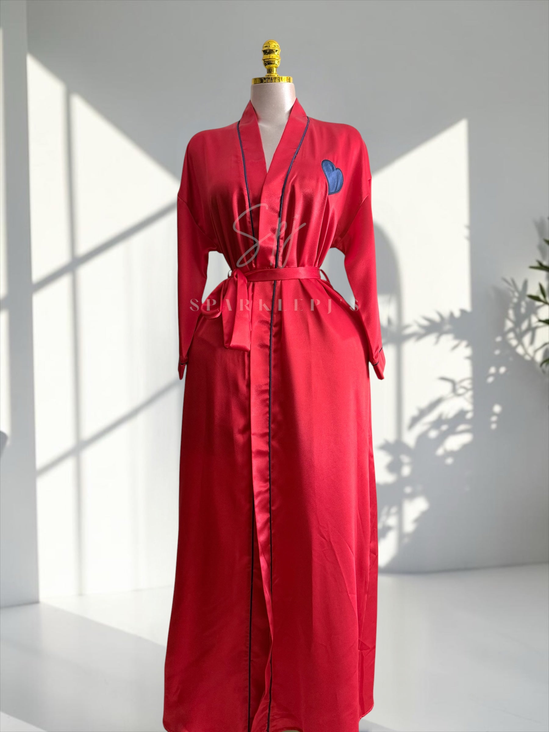 Long Love Satin Robe