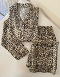 Golden Leopard Satin Pajama