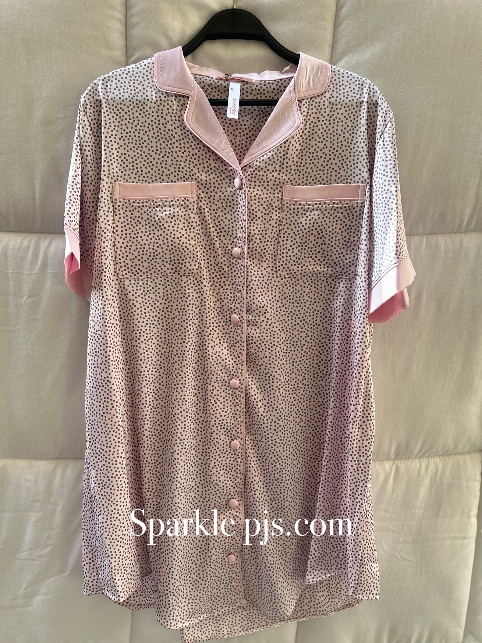 Dots Satin nightshirt